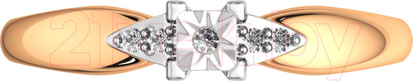 Изображение товара Кольцо из комбинированного золота ZORKA 2D00182.14K.B (р.16.5, с бриллиантом)