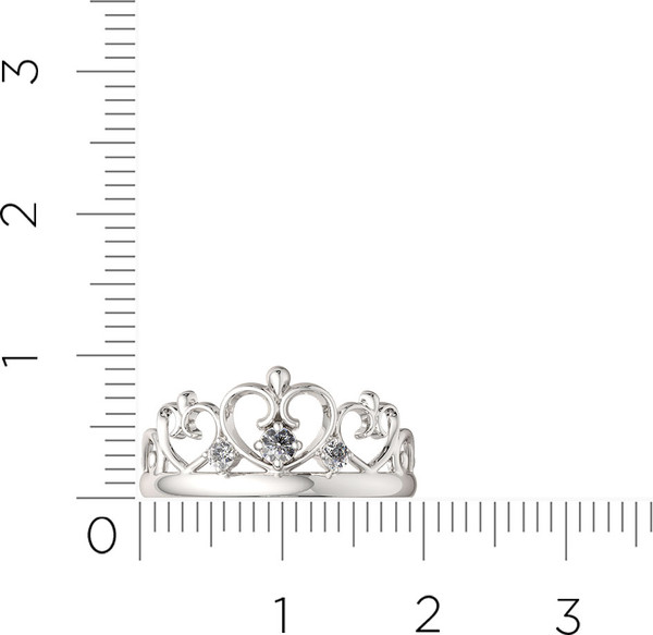 Изображение товара Кольцо из серебра ZORKA 0210003 (р.18, с фианитами)