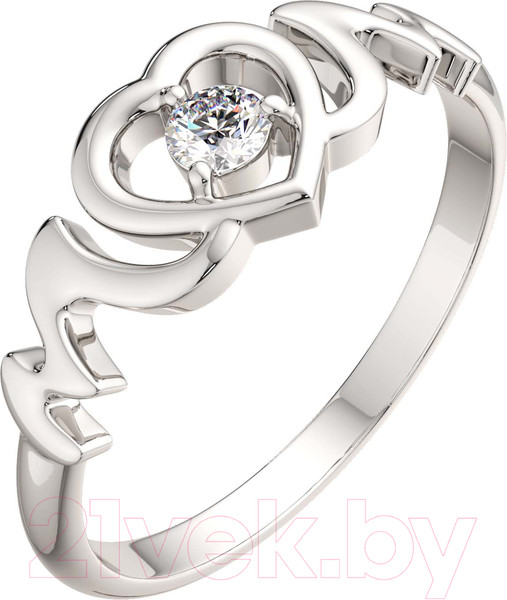 Изображение товара Кольцо из серебра ZORKA 0210118 (р.15.5, с фианитом)