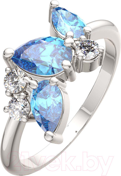 Изображение товара Кольцо из серебра ZORKA 0210209.BZ (р.17, с фианитами)