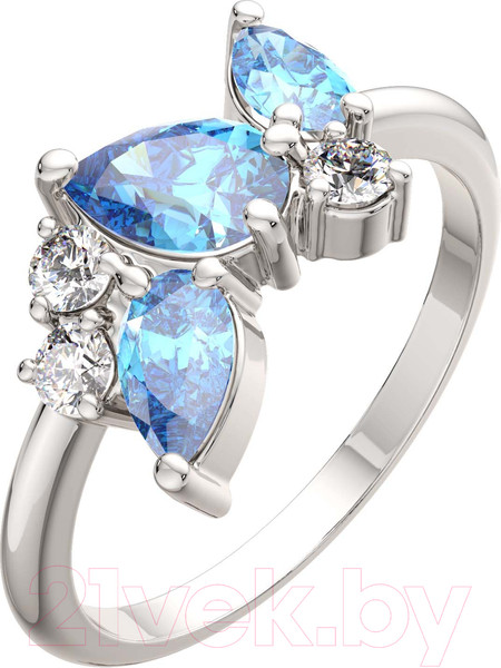 Изображение товара Кольцо из серебра ZORKA 0210209.BZ (р.17, с фианитами)