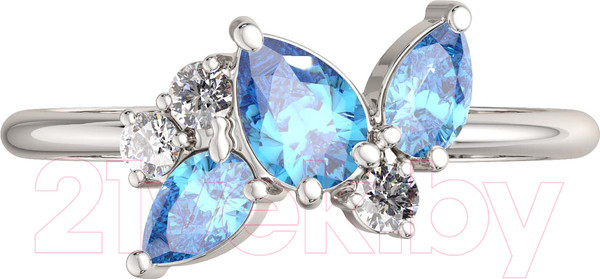 Изображение товара Кольцо из серебра ZORKA 0210209.BZ (р.17, с фианитами)