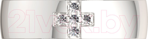 Изображение товара Кольцо венчальное из серебра ZORKA 0210213.REL (р.16, с фианитами)