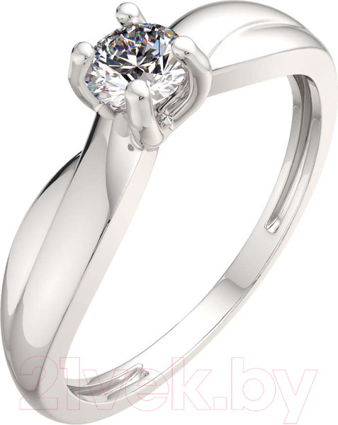 Изображение товара Кольцо помолвочное из серебра ZORKA 0210281 (р.17.5, с фианитом)
