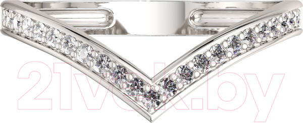 Изображение товара Кольцо из серебра ZORKA 0210489-CD (р.14, с фианитами)