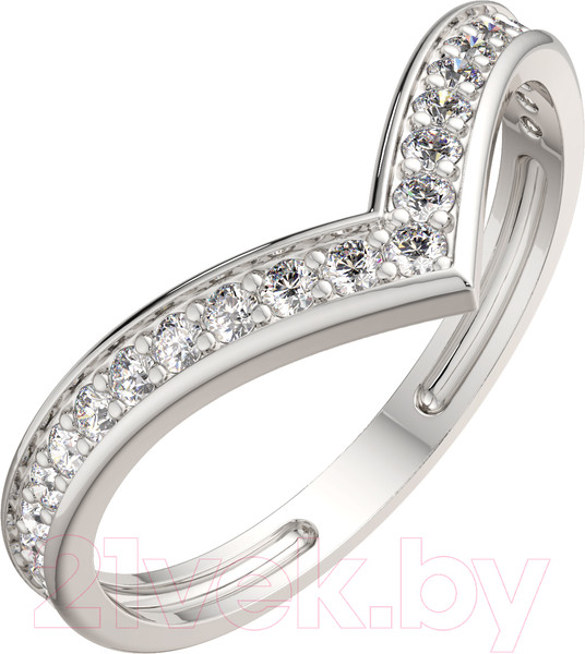 Изображение товара Кольцо из серебра ZORKA 0210489-CD (р.14, с фианитами)
