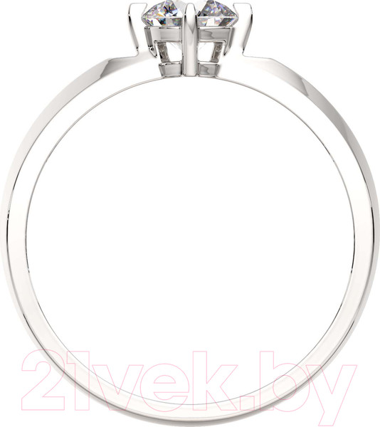 Изображение товара Кольцо помолвочное из серебра ZORKA 0210677.ZZ (р.16.5, с фианитом)