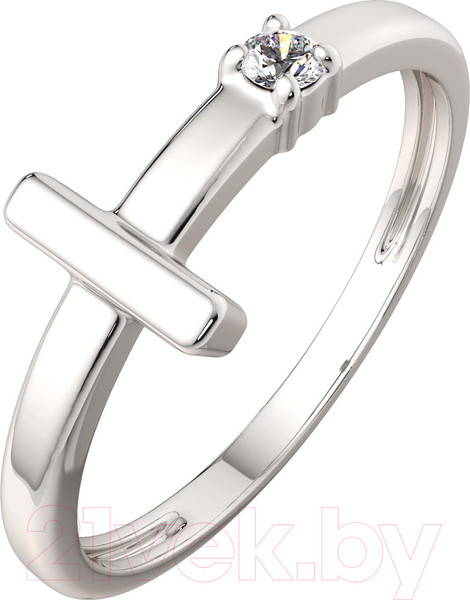 Изображение товара Кольцо из серебра ZORKA 02101014.ZZ (р.16.5, с фианитом)
