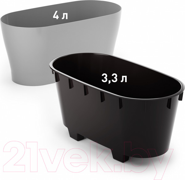 Изображение товара Кашпо Альтернатива Лея / М8591 (серый)