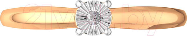 Изображение товара Кольцо помолвочное из комбинированного золота ZORKA 2D00135.14K.B (р.17, с бриллиантом)