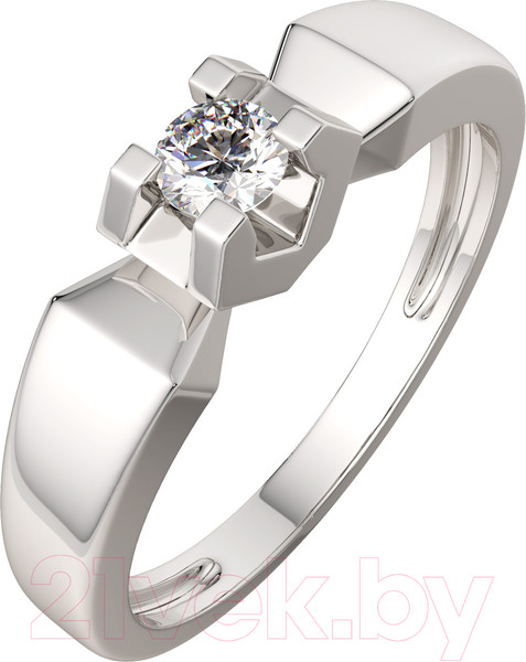 Изображение товара Кольцо помолвочное из белого золота ZORKA 2D00205.14K.W.ZZ (р.17.5, с бриллиантом)