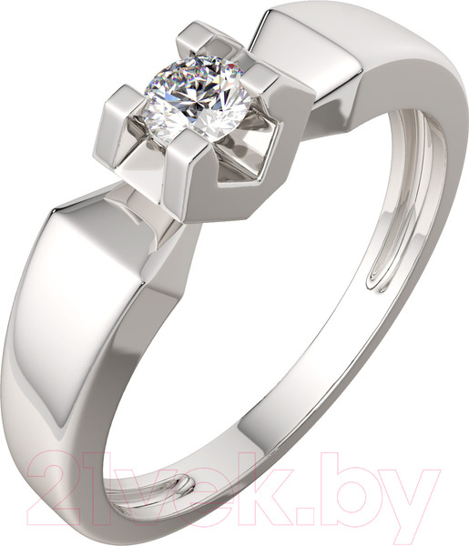 Изображение товара Кольцо помолвочное из белого золота ZORKA 2D00205.14K.W.ZZ (р.17.5, с бриллиантом)