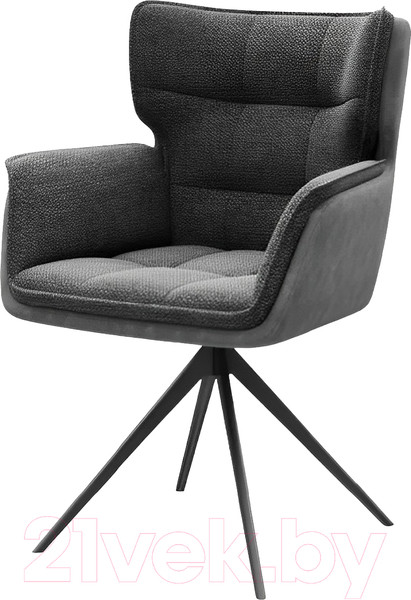 Изображение товара Стул M-City Ortega / 621M05627 (Brego-16 темно-серый/Maison 95 темно-серый/черный)