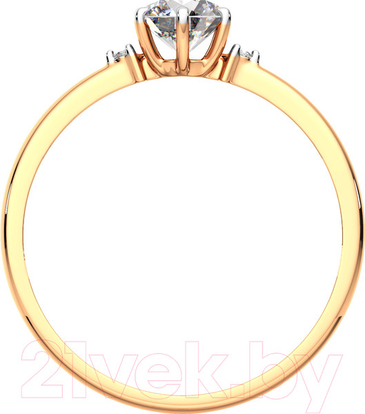 Изображение товара Кольцо из розового золота ZORKA 210529 (р.16, с фианитами)