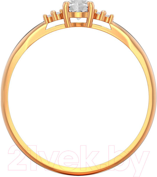 Изображение товара Кольцо из розового золота ZORKA 210654.14K.R (р.17, с фианитами)