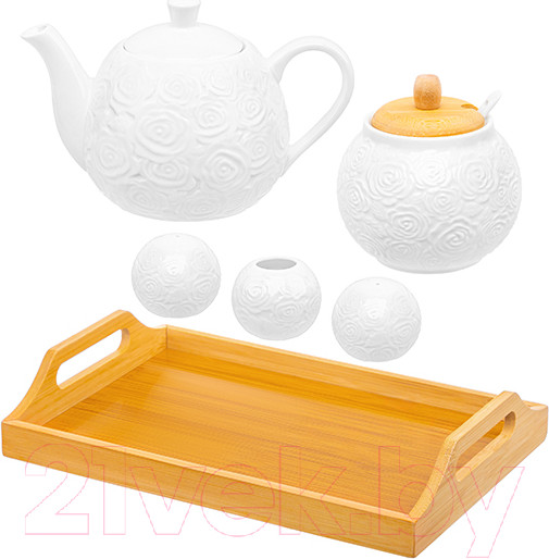 Изображение товара Набор для сервировки Elan Gallery Розы / 540862 