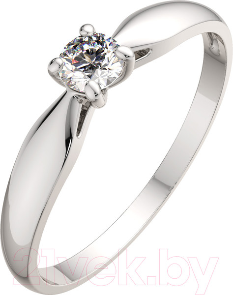 Изображение товара Кольцо помолвочное из белого золота ZORKA 210658.14K.W (р.17, с фианитом)