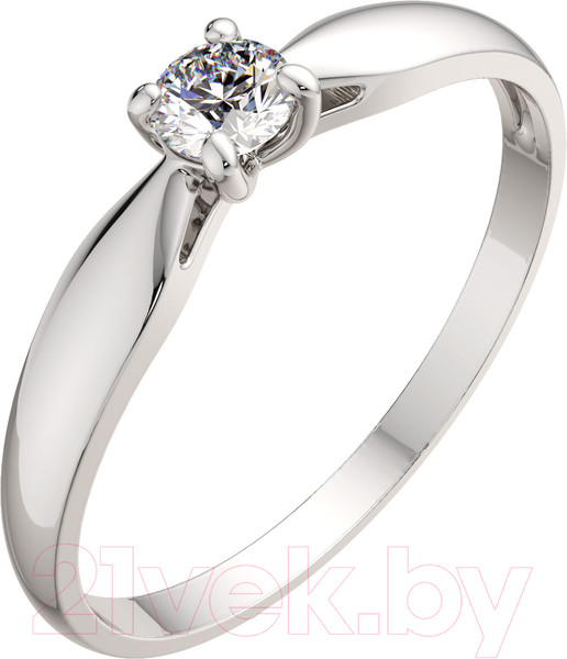 Изображение товара Кольцо помолвочное из белого золота ZORKA 210658.14K.W (р.17, с фианитом)