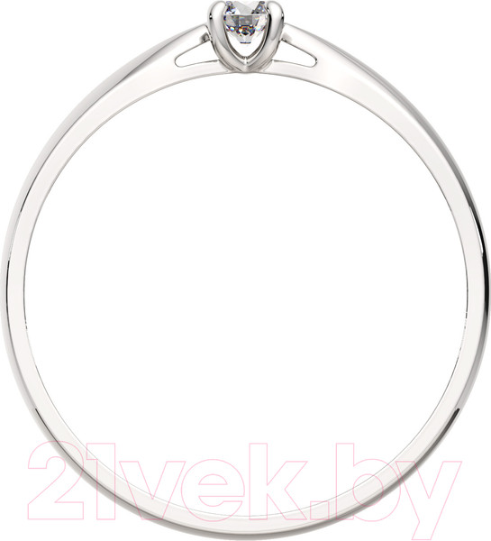 Изображение товара Кольцо помолвочное из белого золота ZORKA 210658.14K.W (р.17, с фианитом)