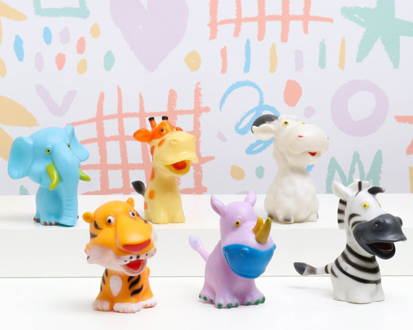 Изображение товара Набор игрушек для ванной UzToy Животные / 10343951 (6шт)