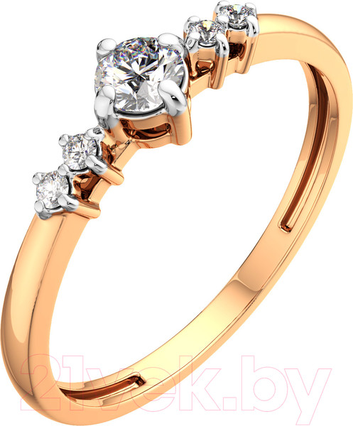 Изображение товара Кольцо из розового золота ZORKA 210876.14K.R.ZZ (р.17, с фианитами)