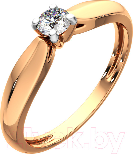 Изображение товара Кольцо помолвочное из розового золота ZORKA 2101130.14K.R.ZZ (р.16.5, с фианитом)