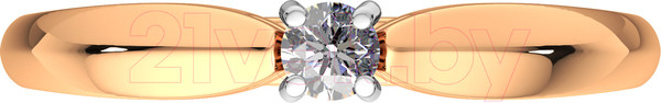 Изображение товара Кольцо помолвочное из розового золота ZORKA 2101130.14K.R.ZZ (р.16.5, с фианитом)