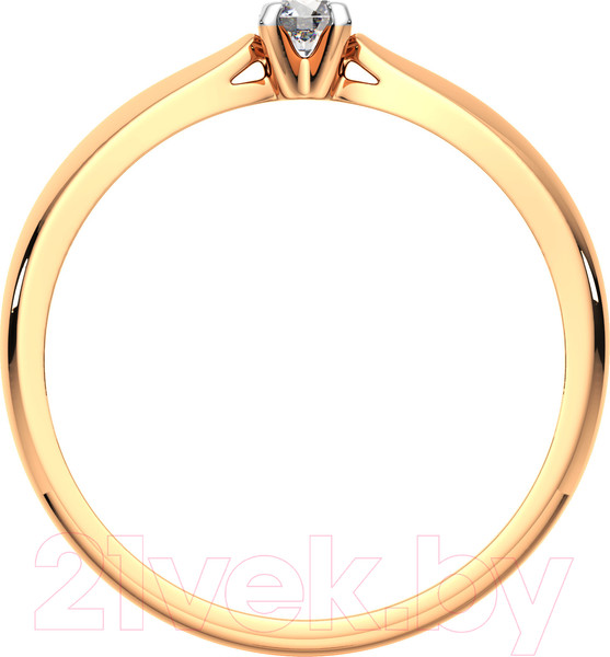 Изображение товара Кольцо помолвочное из розового золота ZORKA 2101130.14K.R.ZZ (р.16.5, с фианитом)