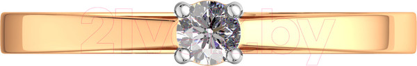 Изображение товара Кольцо помолвочное из розового золота ZORKA 2101132.14K.R.ZZ (р.16.5, с фианитом)