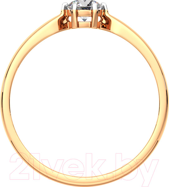 Изображение товара Кольцо помолвочное из розового золота ZORKA 2101160.14K.R (р.17, с фианитом)