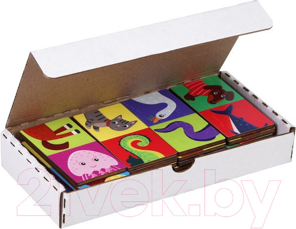 Изображение товара Развивающая игра Mapacha Домино-половинки Домашние и морские животные / 962497