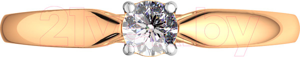 Изображение товара Кольцо помолвочное из розового золота ZORKA 2101194.14K.R (р.16, с фианитом)