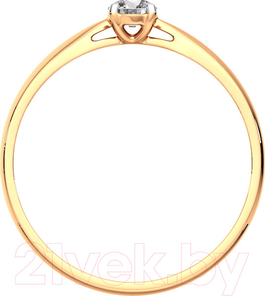 Изображение товара Кольцо помолвочное из розового золота ZORKA 2101194.14K.R (р.16, с фианитом)