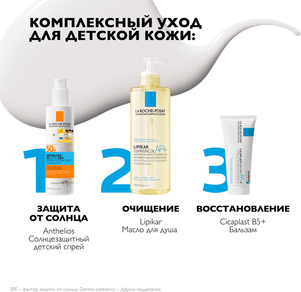 Изображение товара Спрей солнцезащитный La Roche-Posay Anthelios детский для лица и тела SPF 50+ (200мл)