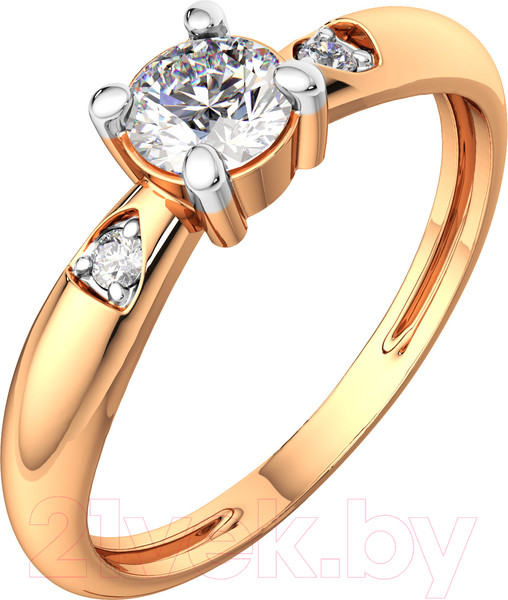 Изображение товара Кольцо из розового золота ZORKA 2101205.14K.R.ZZ (р.17, с фианитами)