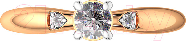 Изображение товара Кольцо из розового золота ZORKA 2101205.14K.R.ZZ (р.17, с фианитами)