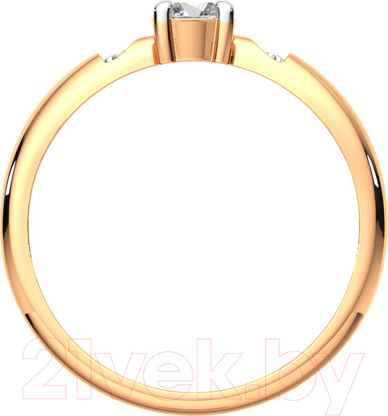 Изображение товара Кольцо из розового золота ZORKA 2101205.14K.R.ZZ (р.17, с фианитами)
