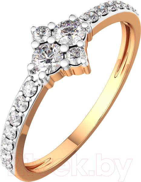 Изображение товара Кольцо из розового золота ZORKA 2101233.14K.R (р.16.5, с фианитами)