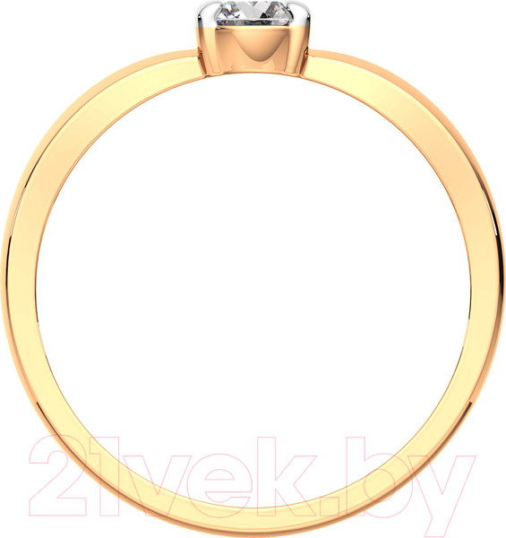 Изображение товара Кольцо помолвочное из розового золота ZORKA 2101500.14K.R.ZZ (р.16.5, с фианитом)