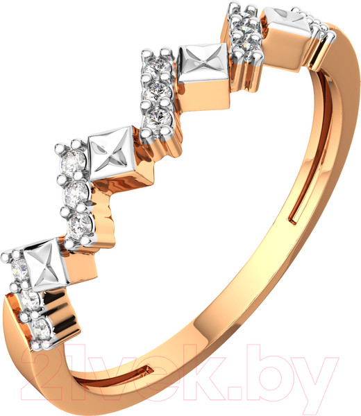 Изображение товара Кольцо из розового золота ZORKA 210928.14K.R.ZZ (р.16, с фианитами)