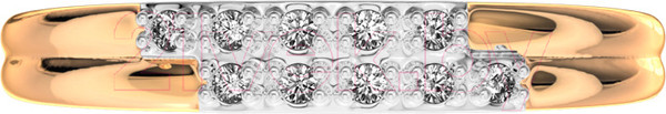 Изображение товара Кольцо из розового золота ZORKA 2101040.14K.R.ZZ (р.17, с фианитами)
