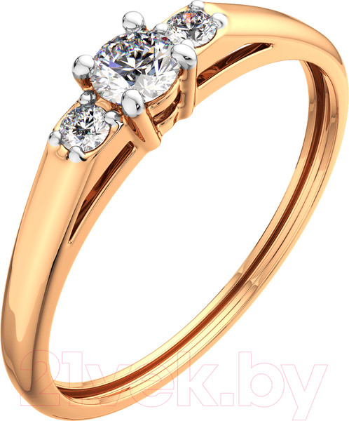 Изображение товара Кольцо из розового золота ZORKA 2101086.14K.R (р.16.5, с фианитами)