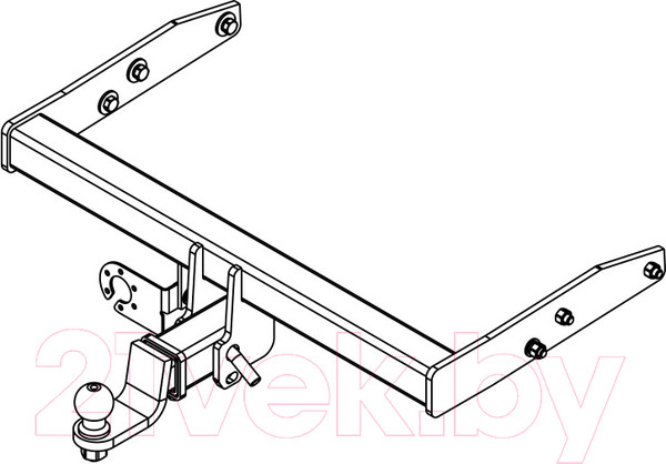 Изображение товара Фаркоп Avtos VW 36B (для VW Transporter/Multivan T5, T6 2003-2015, 2016-, под квадрат)