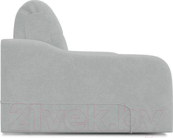 Изображение товара Диван Mebel-Ars Лидер ППУ 120x200 (Vivaldi 06 светло-серый)
