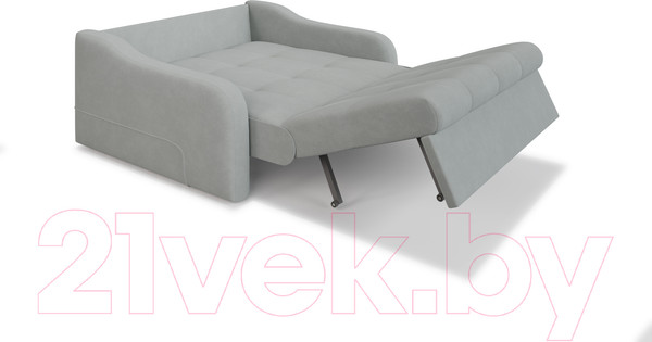 Изображение товара Диван Mebel-Ars Лидер ППУ 120x200 (Vivaldi 06 светло-серый)