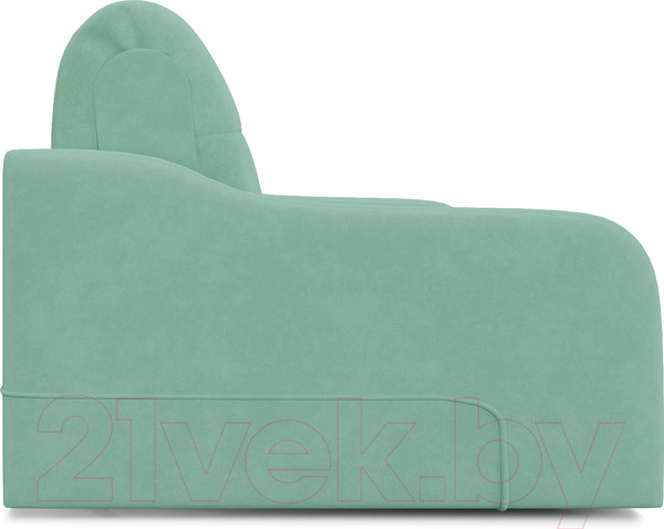 Изображение товара Диван Mebel-Ars Лидер ППУ 120x200 (Vivaldi 09 мятный)