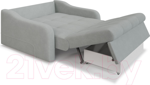 Изображение товара Диван Mebel-Ars Лидер ППУ 180x200 (Vivaldi 06 светло-серый)