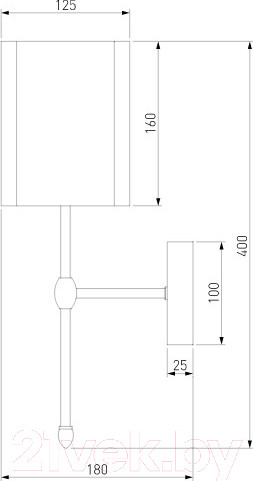 Изображение товара Бра Евросвет 60162/1 (черный)
