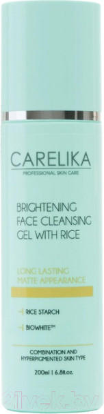 Изображение товара Гель для умывания Carelika Brightening Face Cleansing Gel With Rice (200мл)