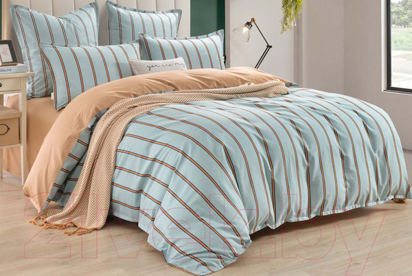 Изображение товара Комплект постельного белья Sofi de Marko Вивьен 2х / 2х-5652 (зеленый)